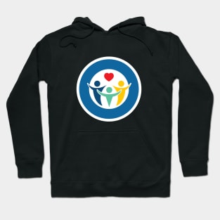 One By One Foundation Logo - white outline Hoodie